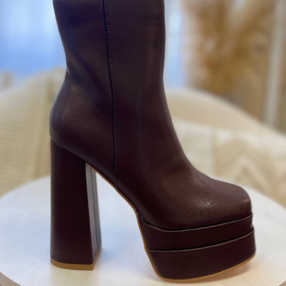 Olivia James Duke Platform Booties